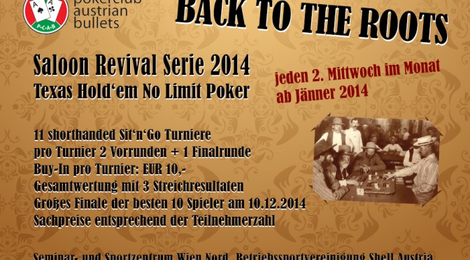 Start der Saloon Revival Serie 2014