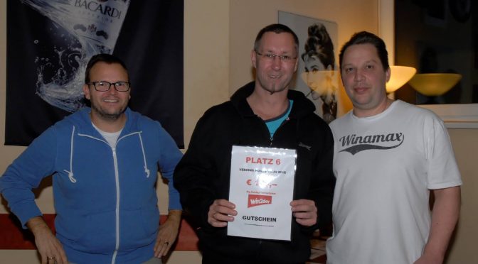 Platz 6 für Alfred Auner bei Vereins Poker Tour 2016