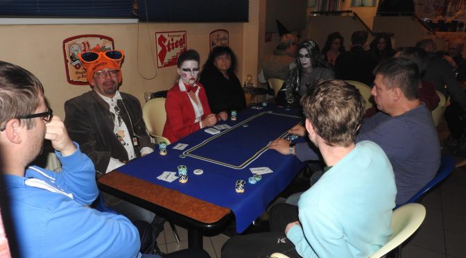 Alfred Auner wird Bubble bei PSVCR Halloween Poker Night